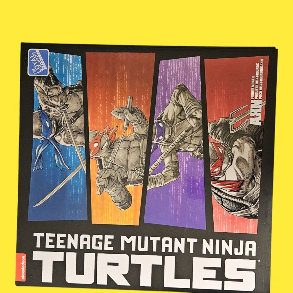 teenage mutant ninja turtles BST AXN TMNT comic black & white 4 pack item #3549
